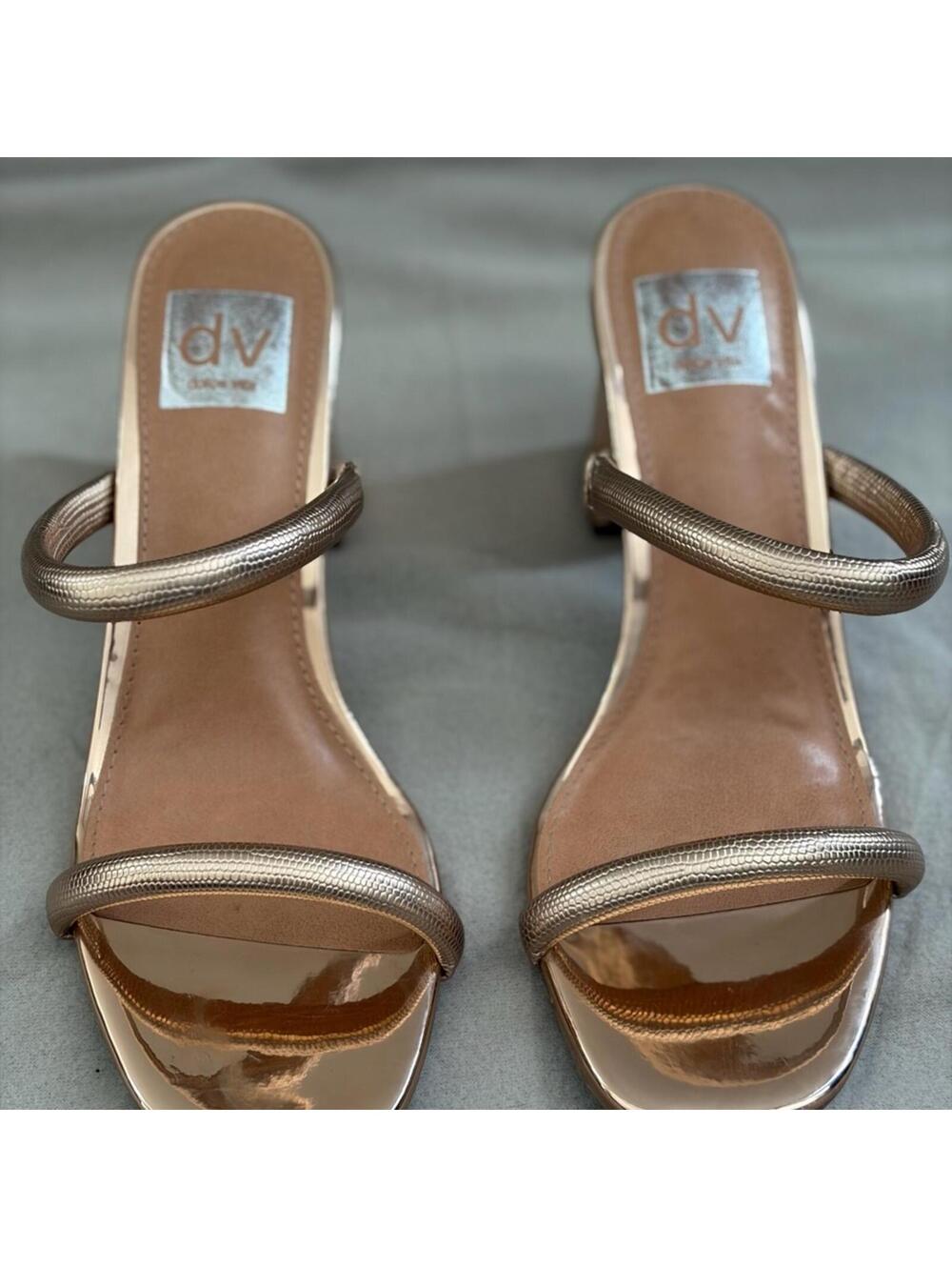 DV by Dolce Vita Women's Rosegold Heeled Sandals
